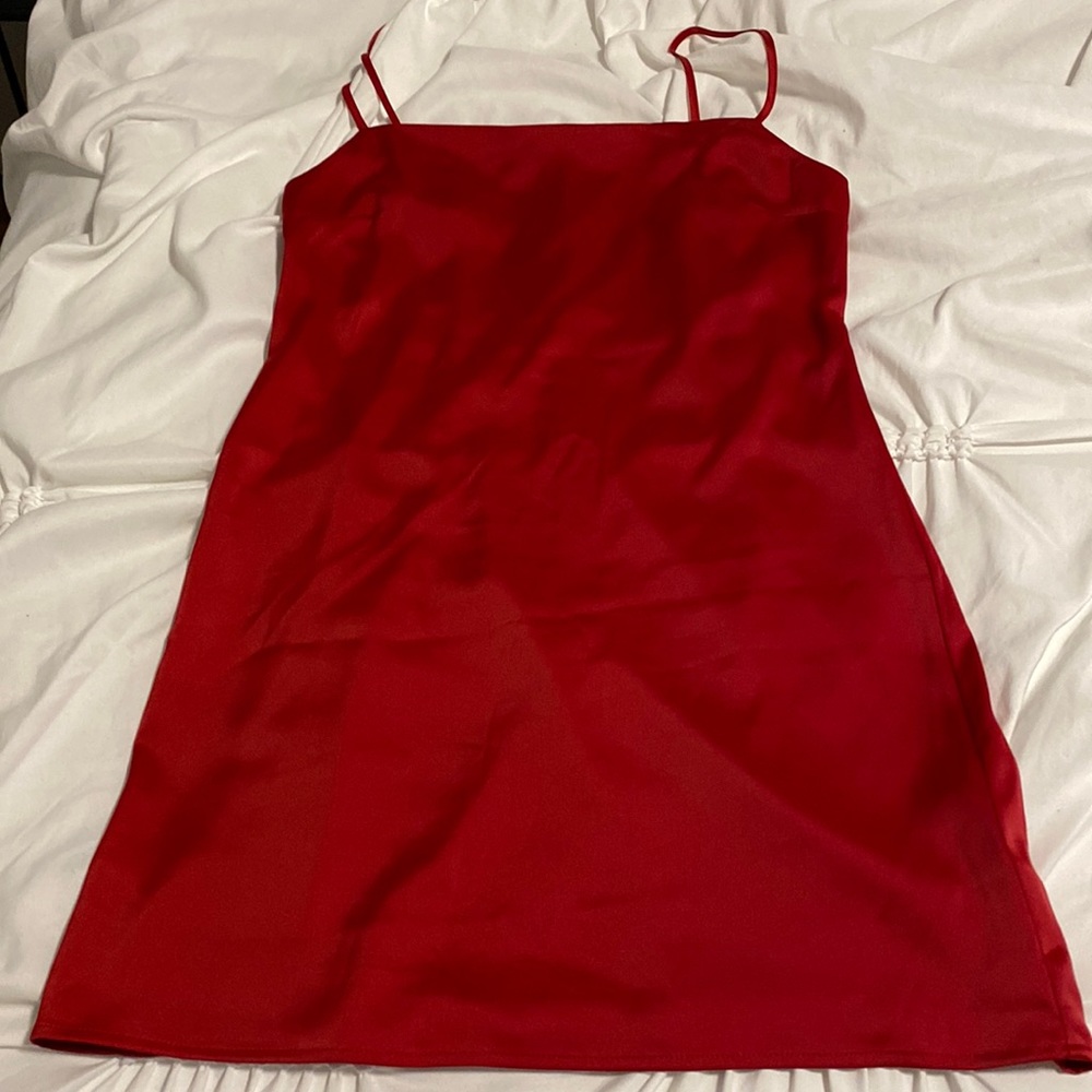 Garage silky red dress
